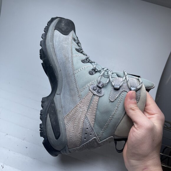 Asolo Gore Tex Voyager XCR Blue Tan Hiking Outdoors Trail Boots Womens Size 8.5 - Picture 11 of 16